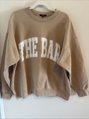 The Bar Tan Sweatshirt